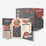 Cardápio com Dobra - Cardápio com 2 Dobras