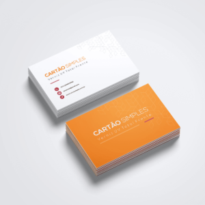 Cartão de Visita Simples Cartões de Visita Simples