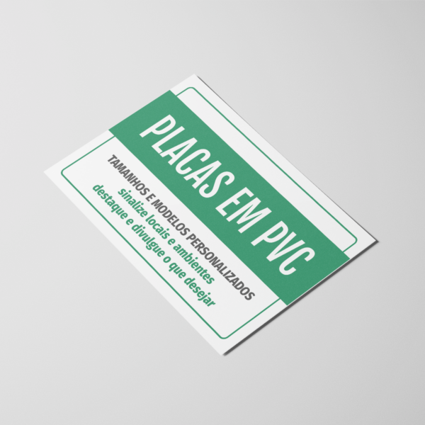 Placas em PVC